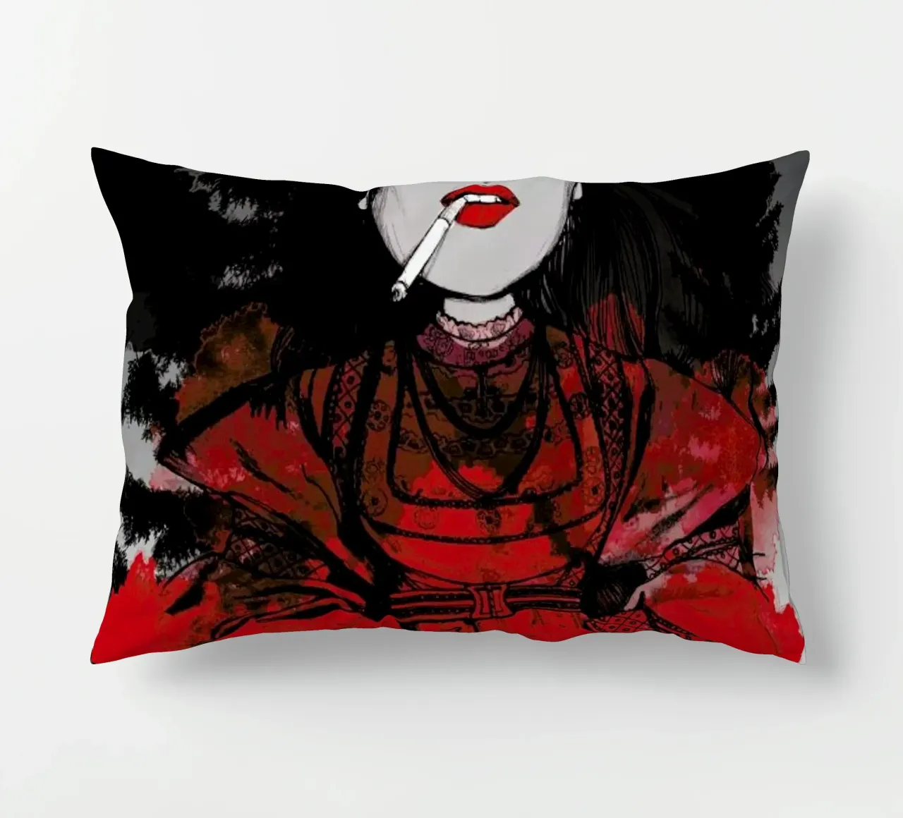 Fairy Tale Red cuscino da Agnes KR Patience