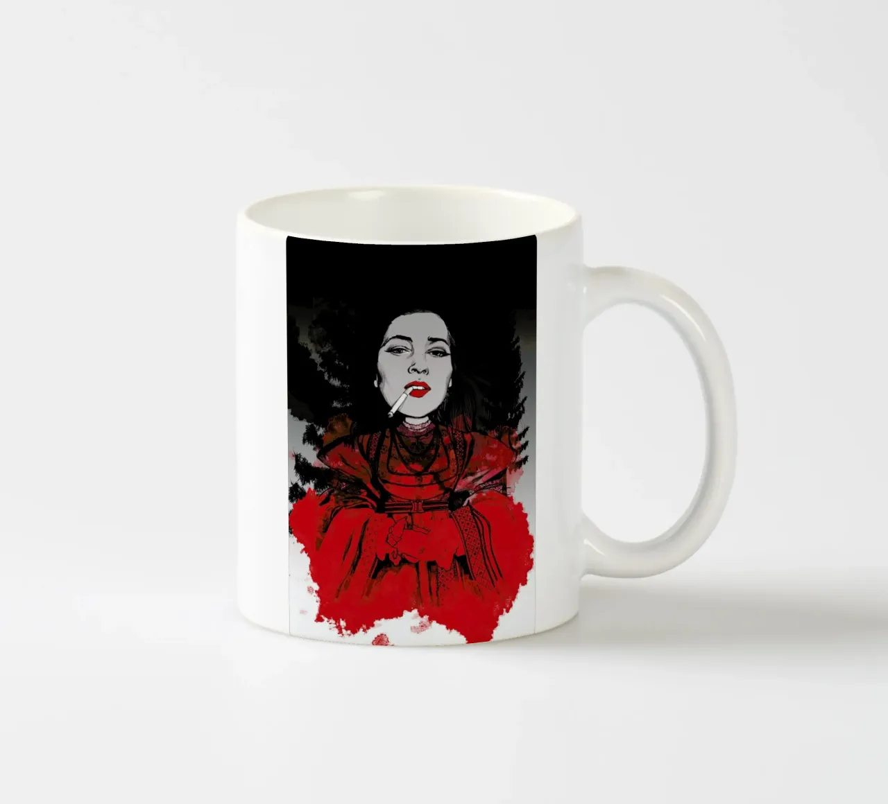 Fairy Tale Red tazza in ceramica da Agnes KR Patience