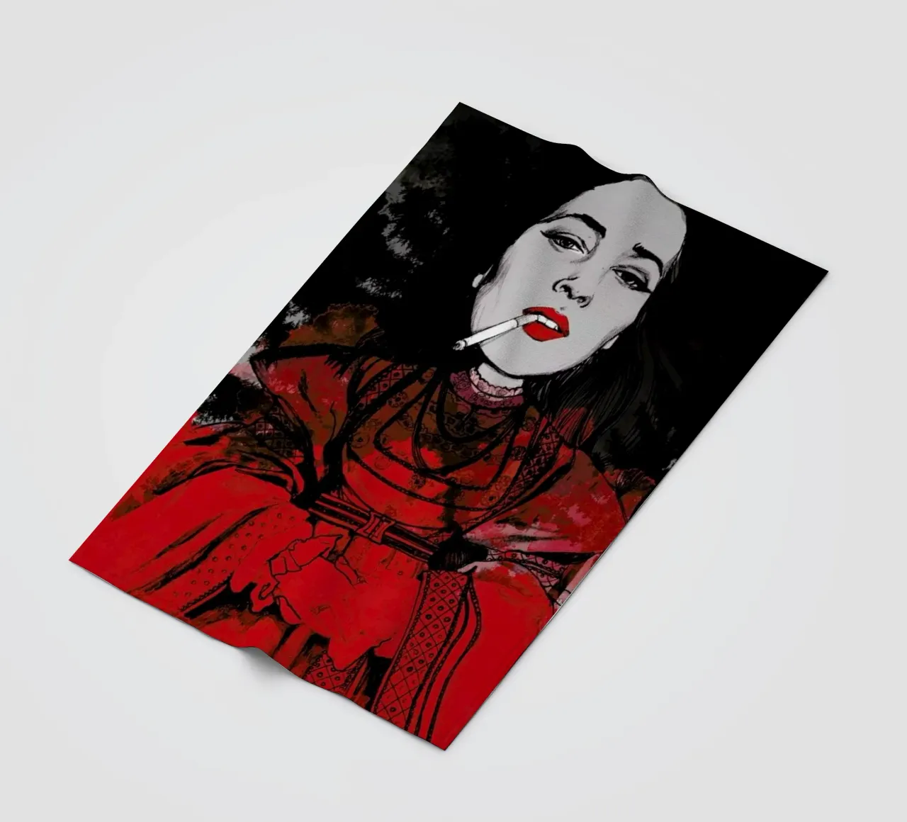 Fairy Tale Red coperta in pile da Agnes KR Patience