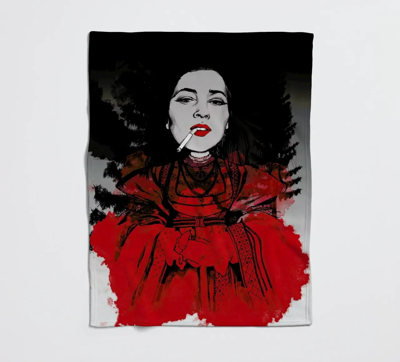 Fairy Tale Red coperta in pile da Agnes KR Patience
