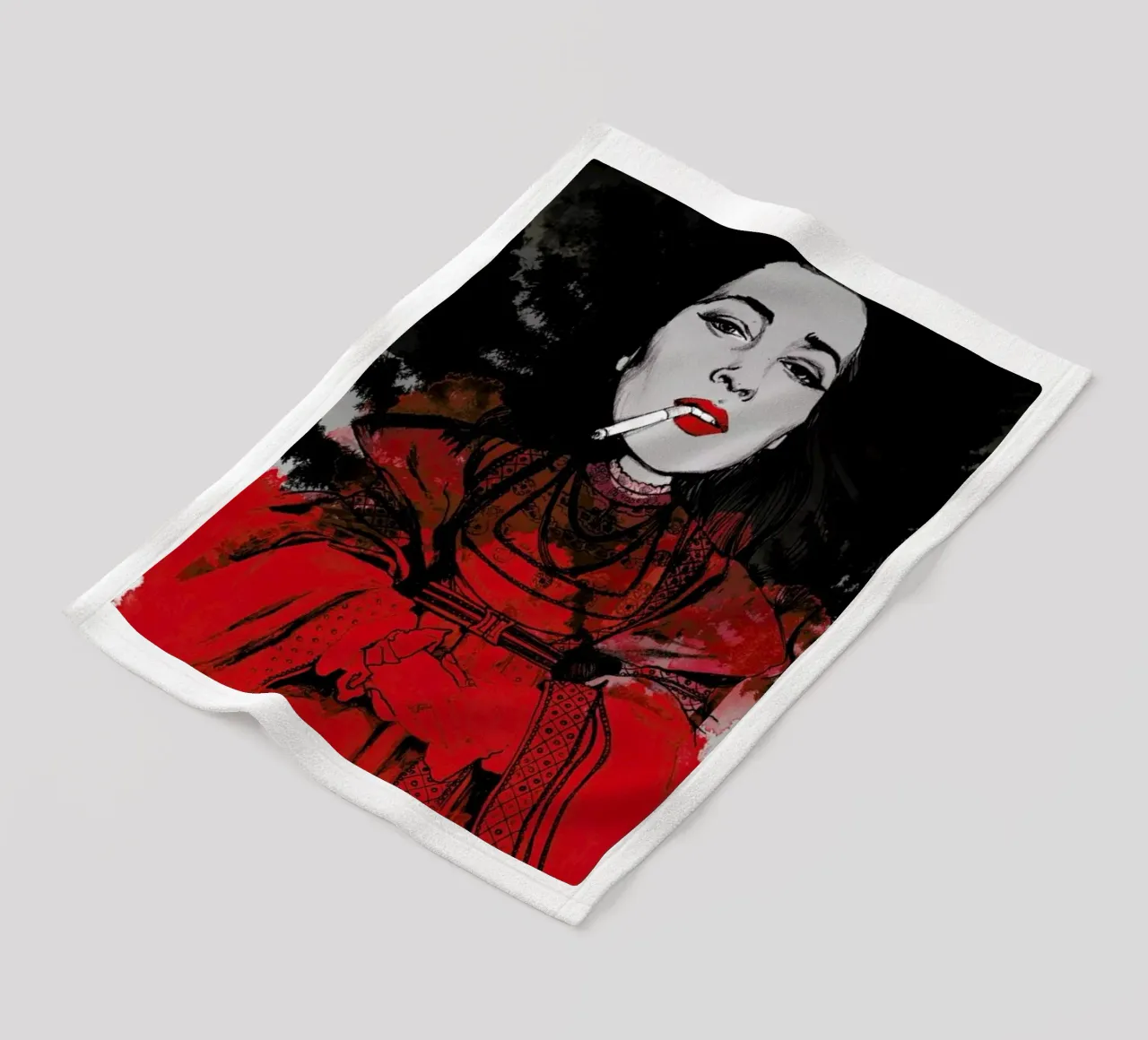 Fairy Tale Red coperta in pile da Agnes KR Patience