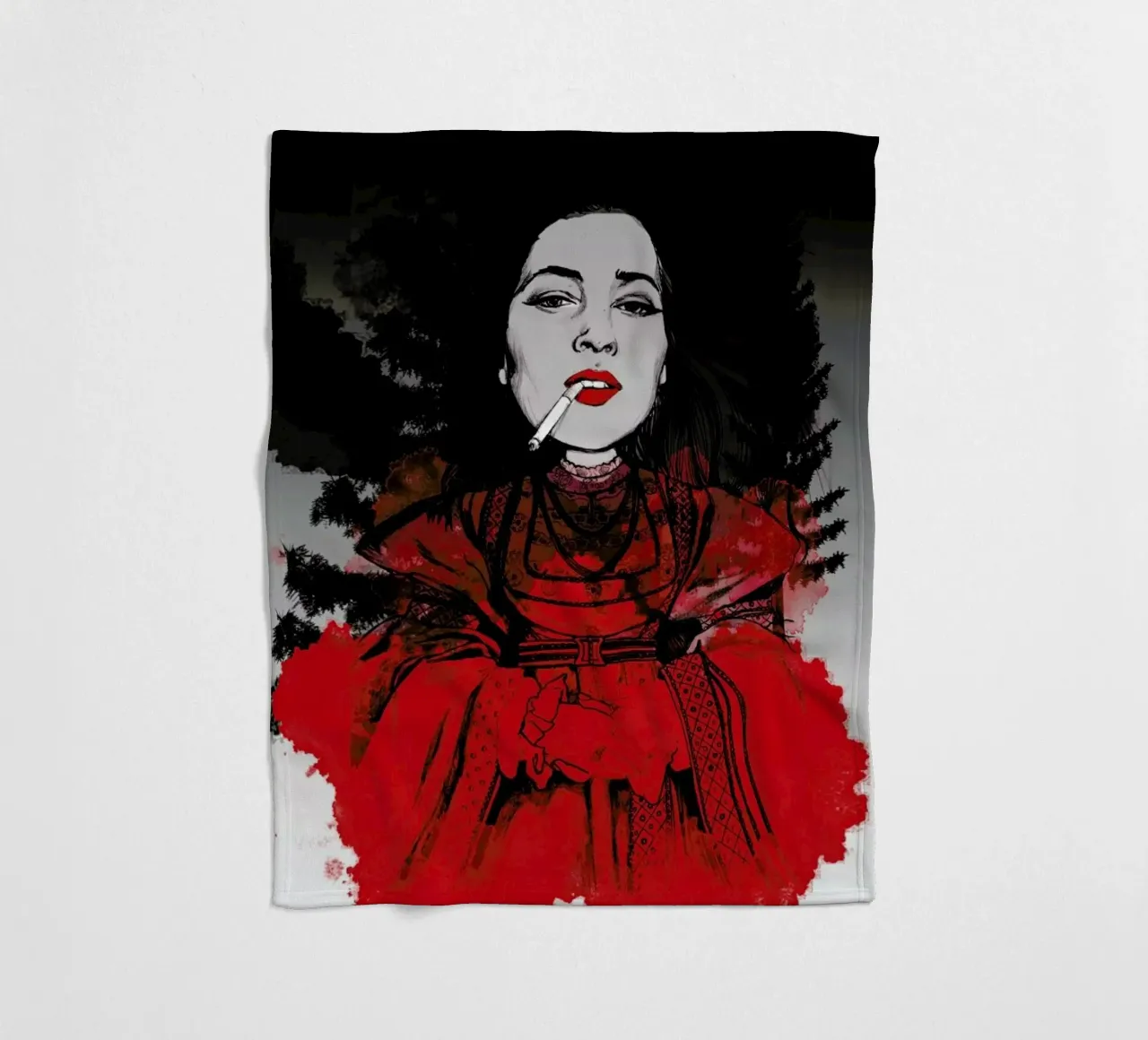 Fairy Tale Red coperta in pile da Agnes KR Patience