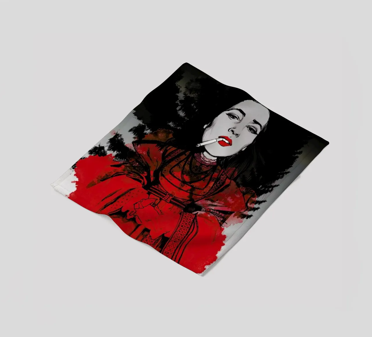 Fairy Tale Red coperta in pile da Agnes KR Patience