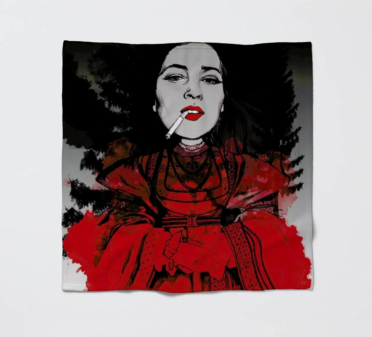 Fairy Tale Red coperta in pile da Agnes KR Patience