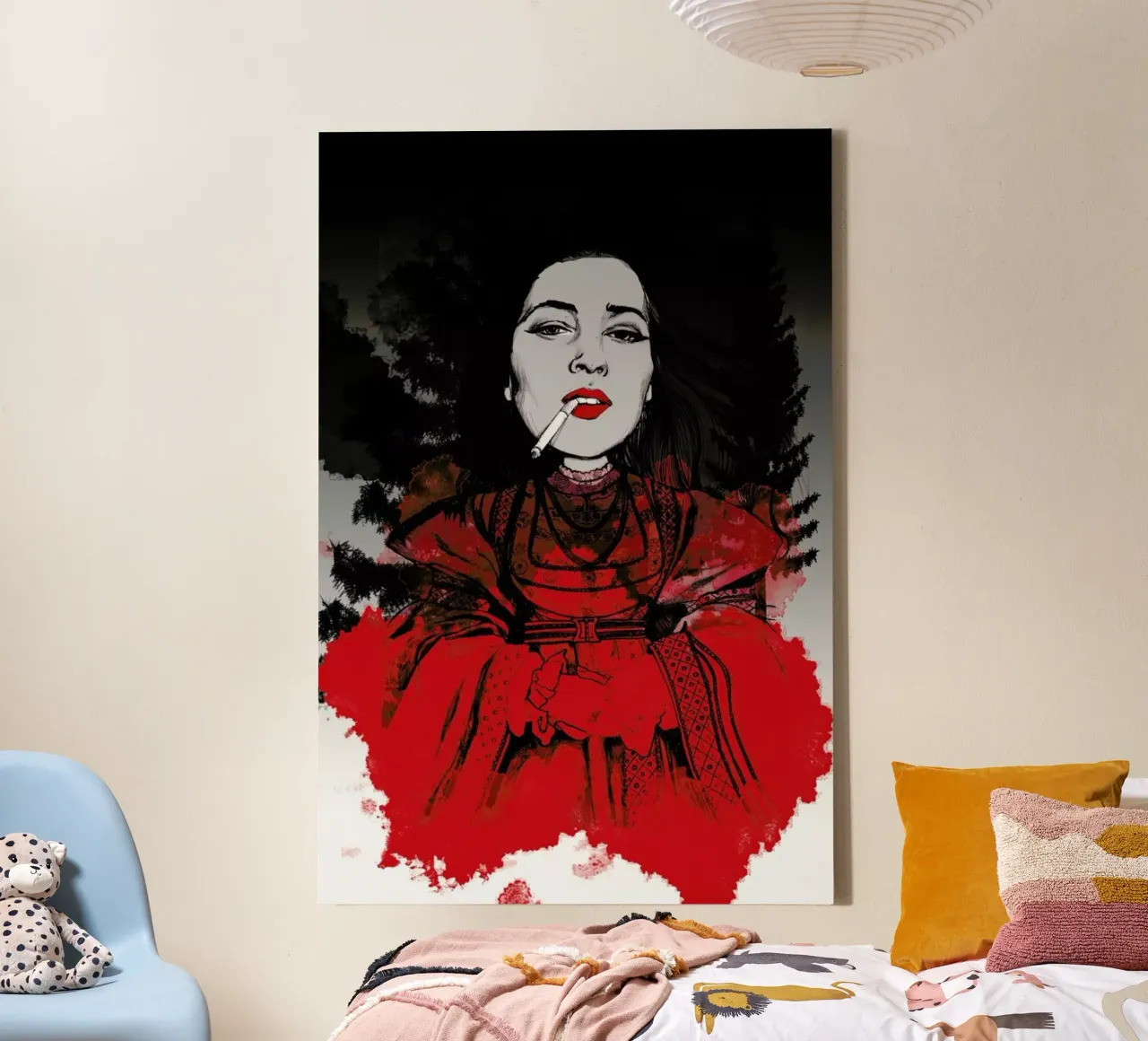 Fairy Tale Red tela da Agnes KR Patience