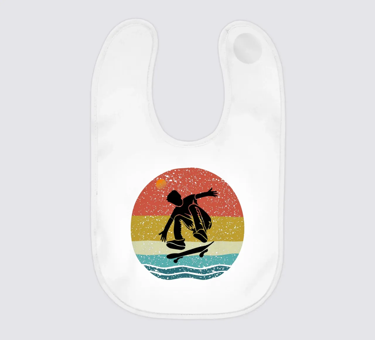 Shilouette, skateboard dal design retrò bavaglino da rivariahill