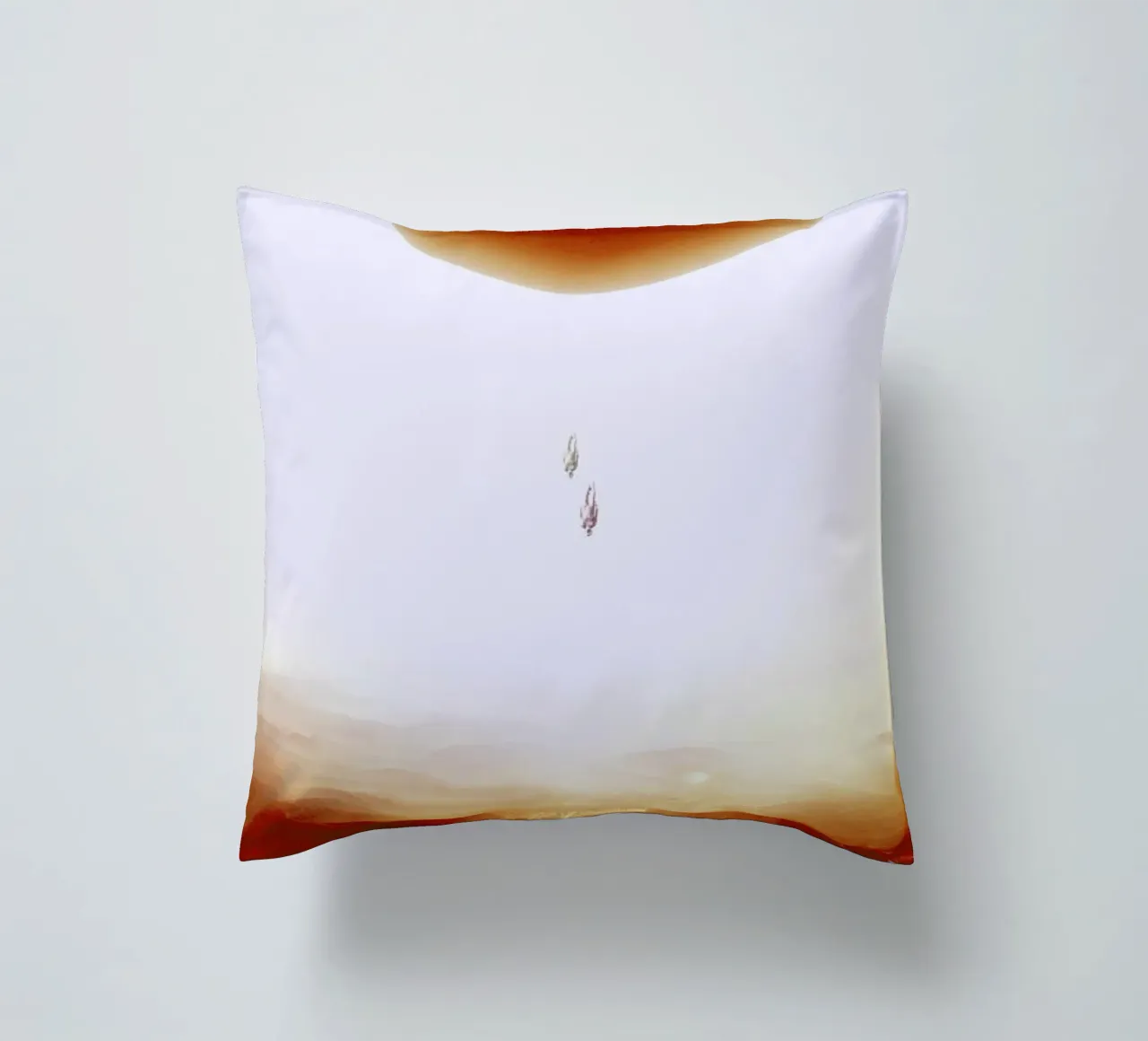 Descent of two skydivers over an alien red desert planet Kissen von Stoian Hitrov