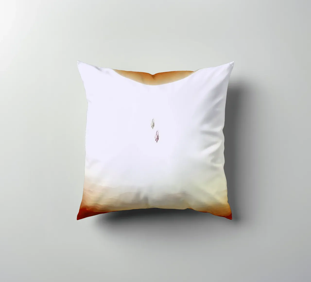 Descent of two skydivers over an alien red desert planet Kissen von Stoian Hitrov