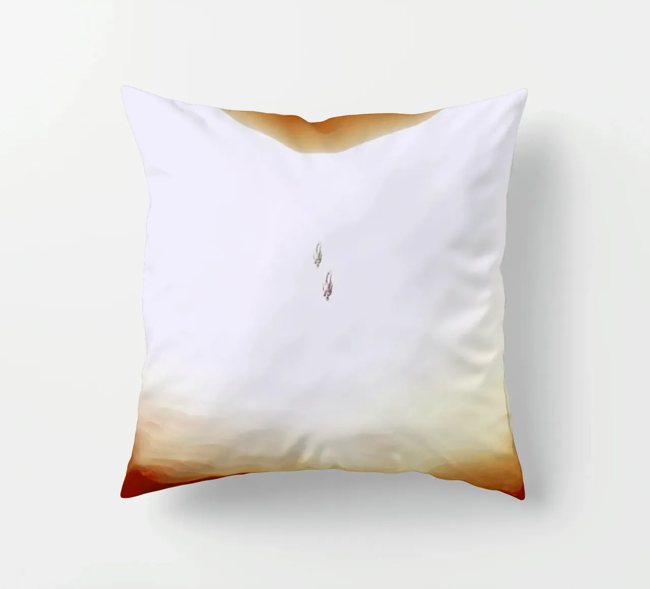 Descent of two skydivers over an alien red desert planet Kissen von Stoian Hitrov