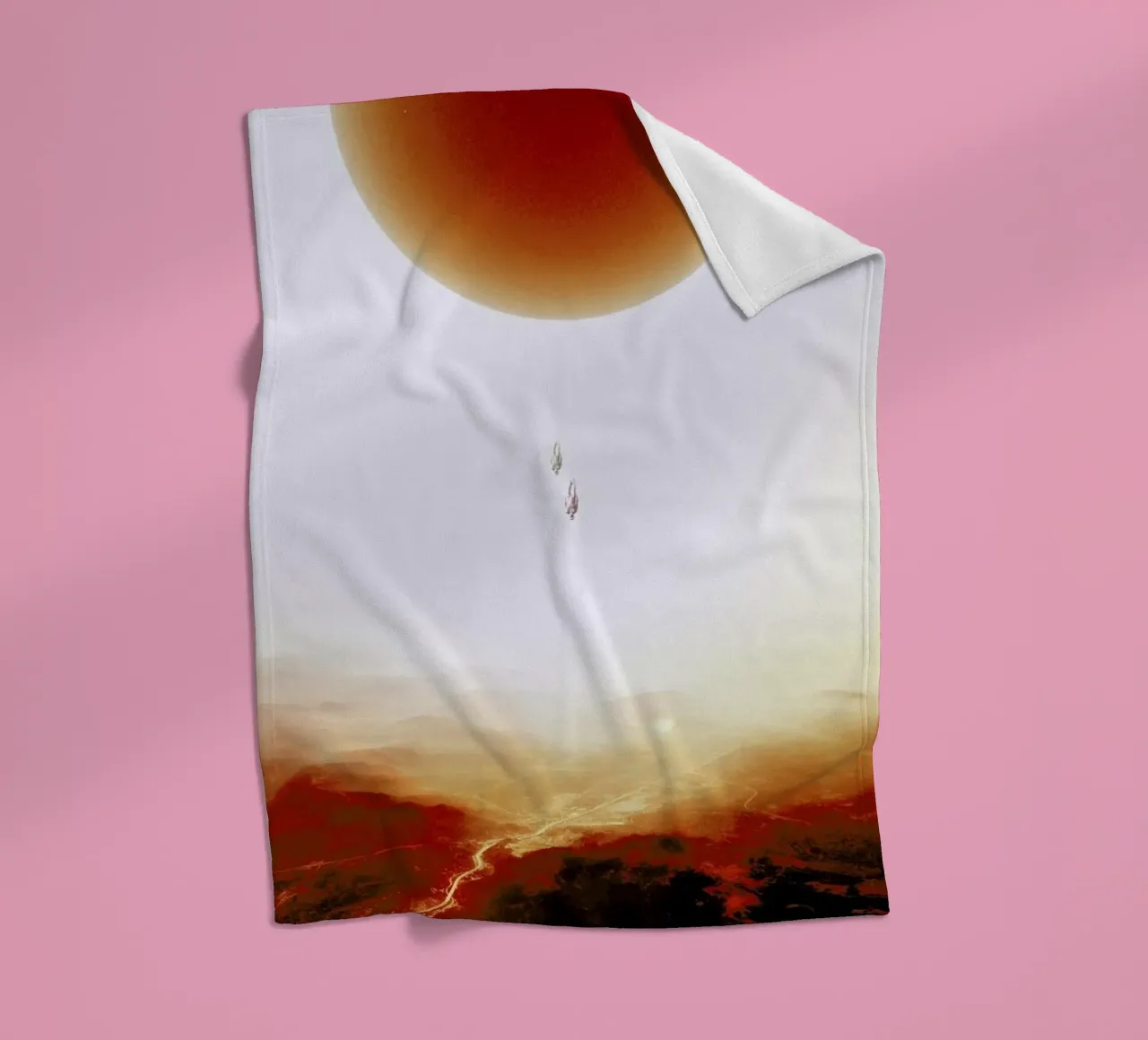 Descent of two skydivers over an alien red desert planet coperta in pile da Stoian Hitrov