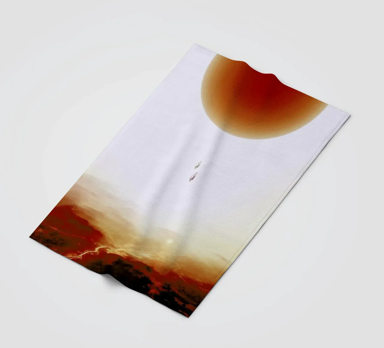 Descent of two skydivers over an alien red desert planet coperta in pile da Stoian Hitrov