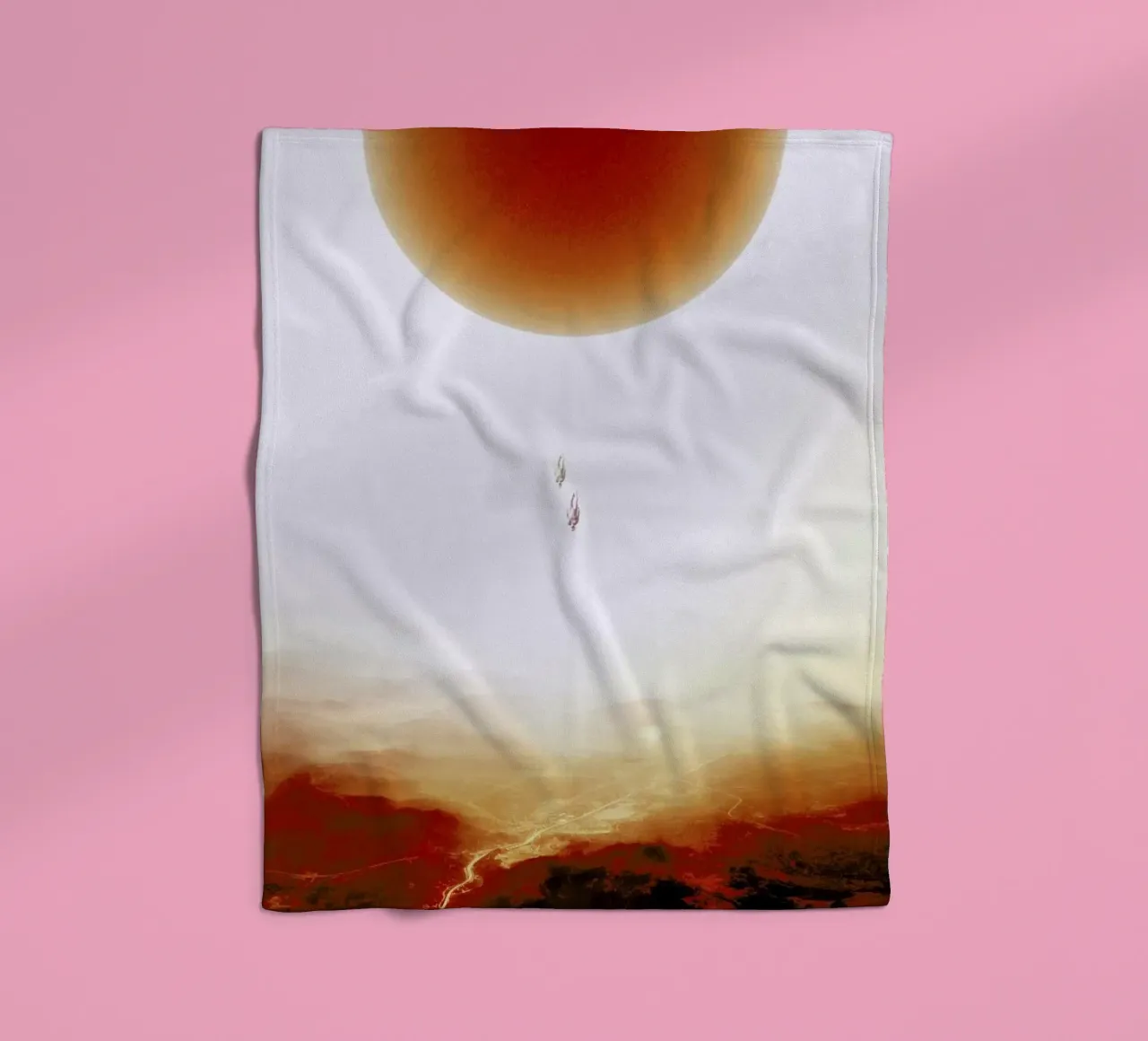 Descent of two skydivers over an alien red desert planet coperta in pile da Stoian Hitrov