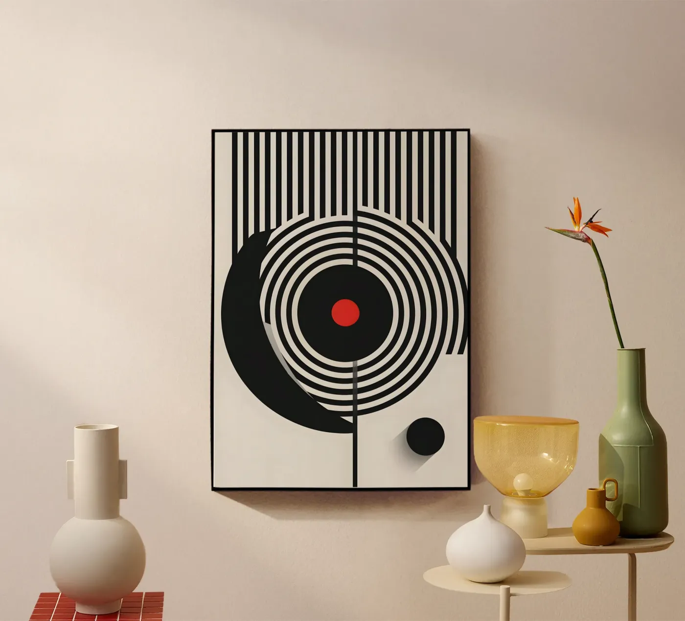 abstract circles Acryl-Glas von LisaArtes