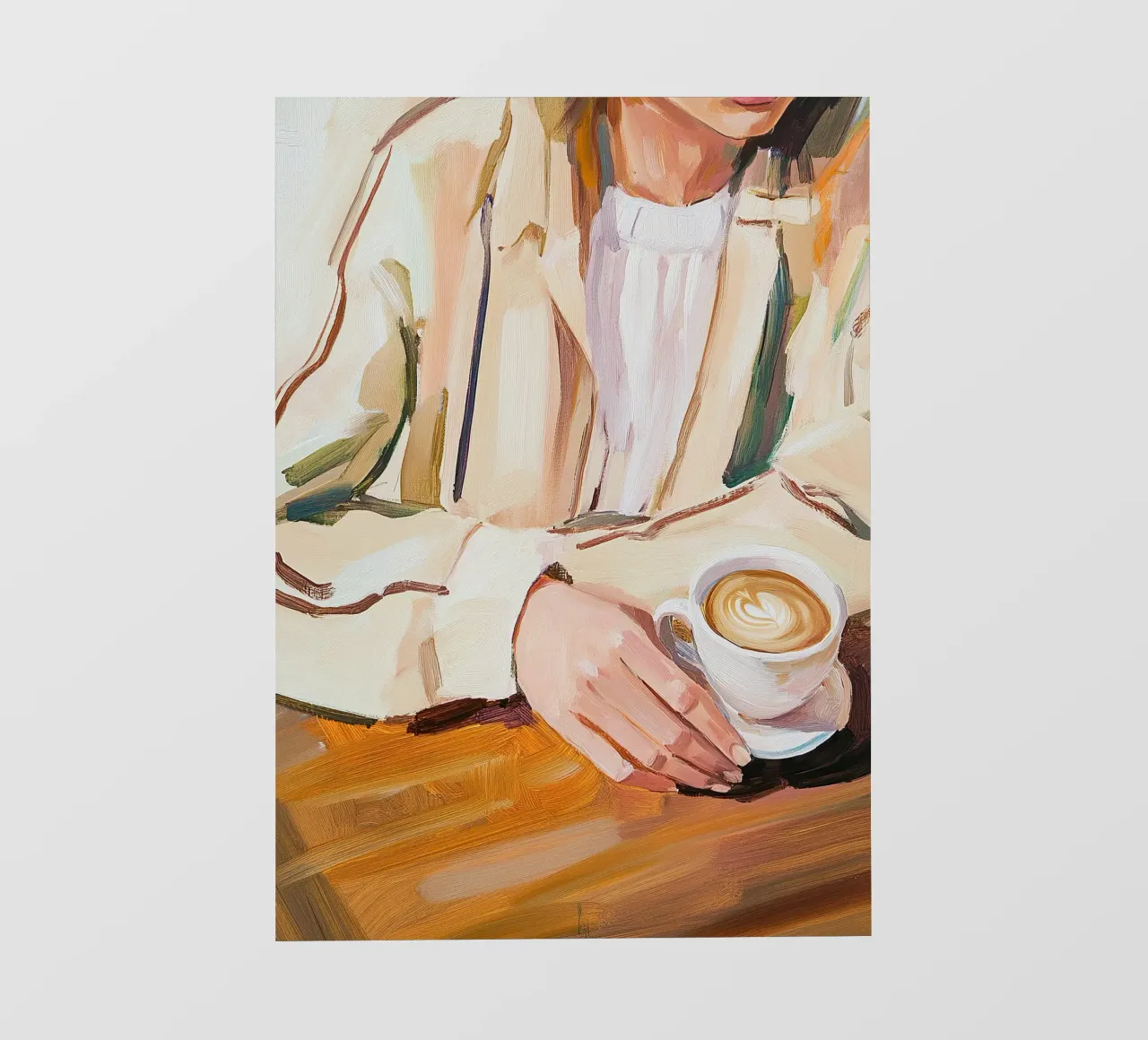 Caffè Beige Cucina Donna telo in pvc da Euphoria Theresa
