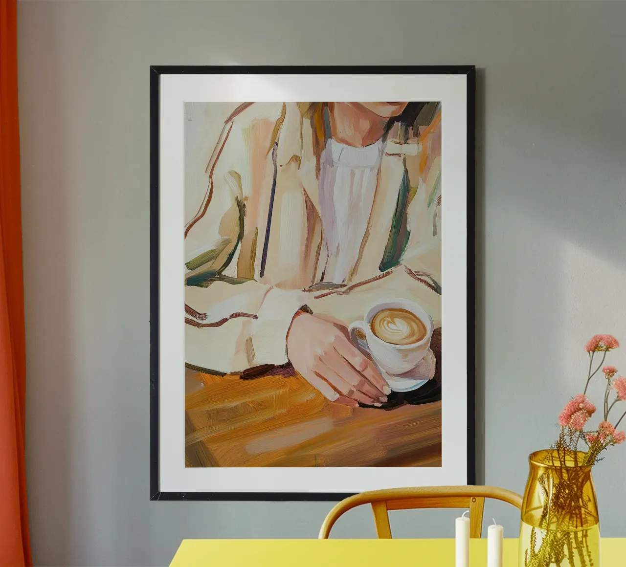 Caffè Beige Cucina Donna carta hahnemühle da Euphoria Theresa