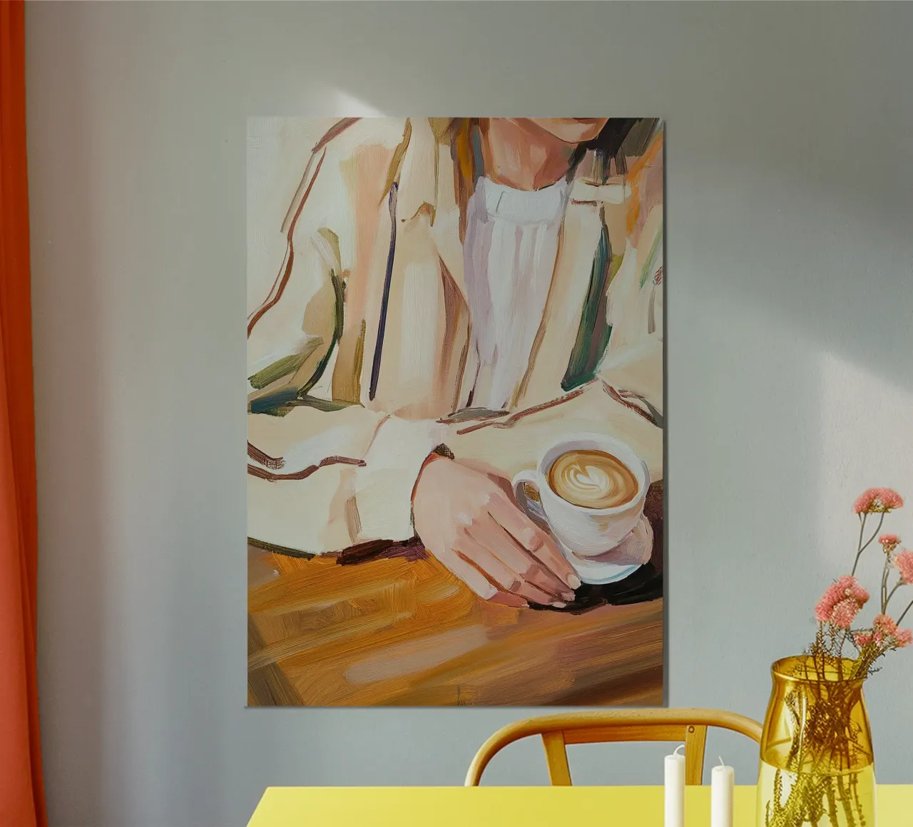 Caffè Beige Cucina Donna carta hahnemühle da Euphoria Theresa