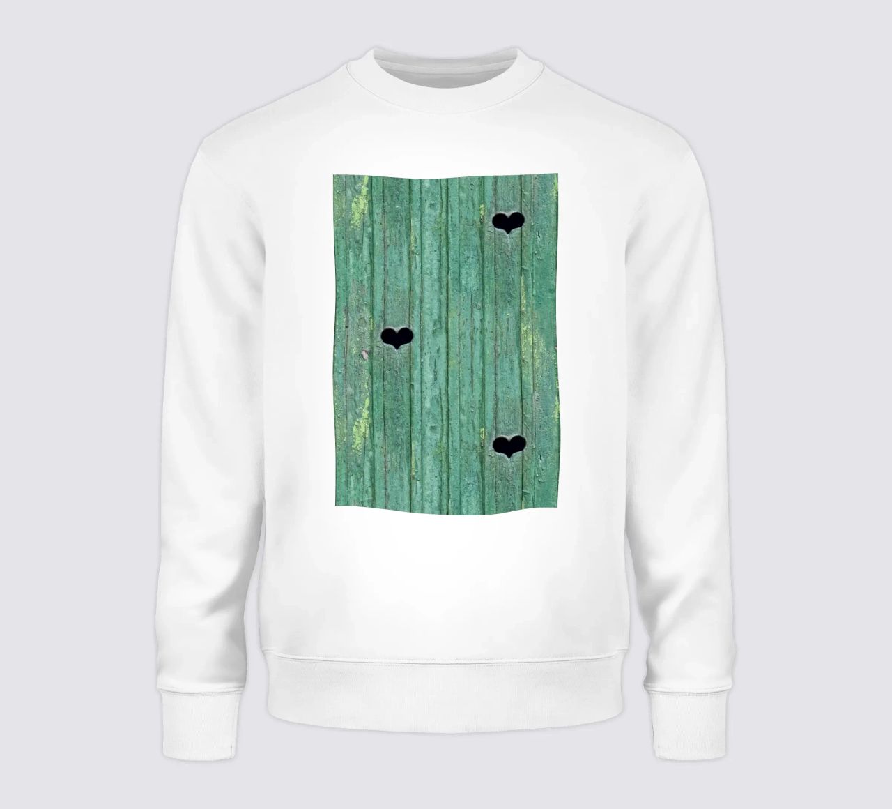 Un tocco d'amore rustico - Porta in legno con ritagli di cuore felpa da Curious Collections by Marielle Leenders