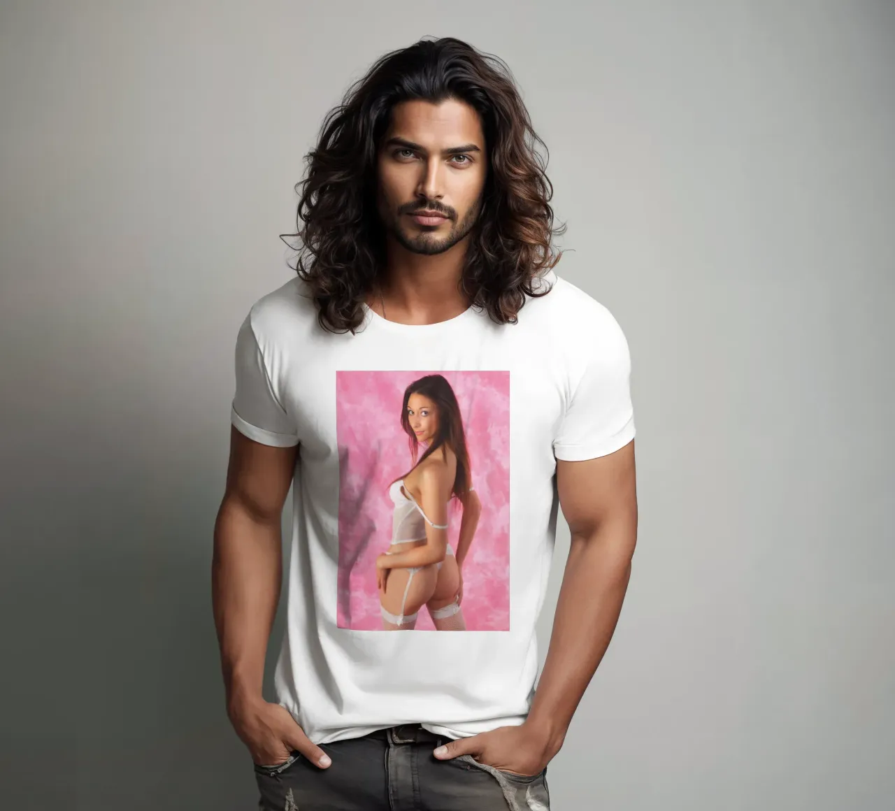 Biancheria intima bianca t-shirt da Dave Hare Photography