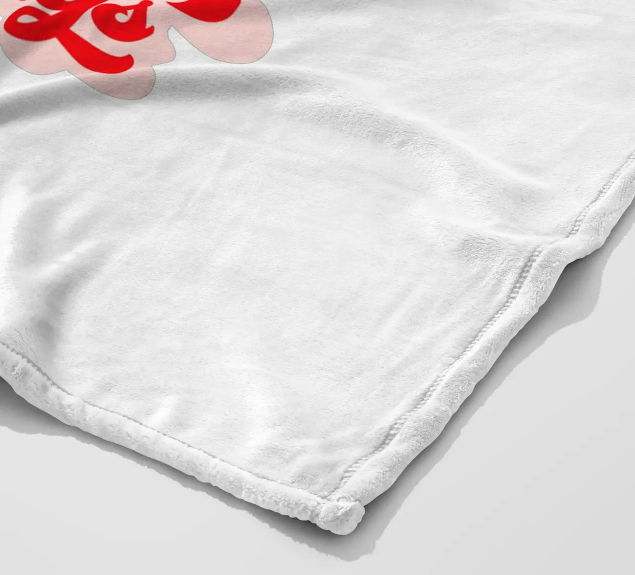 Retro Holiday Greetings 'MERRY EVERYTHING' Red on White coperta in pile da Dominique Vari Words