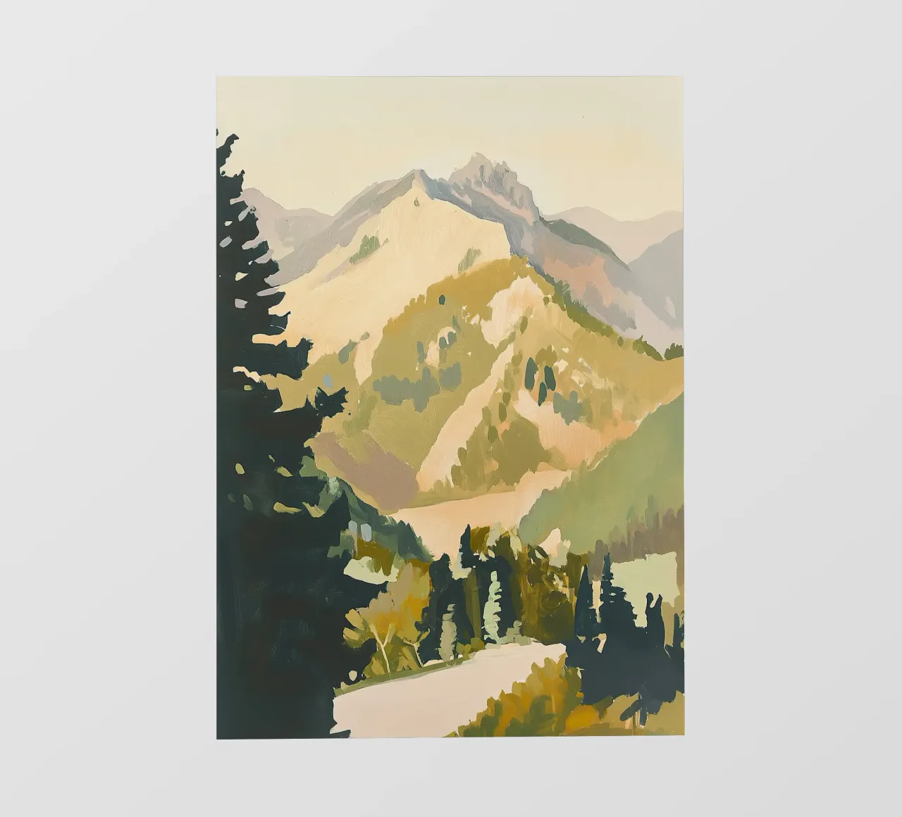 Mountains Landscape Trees Forest photo wallpaper by Euphoria Theresa