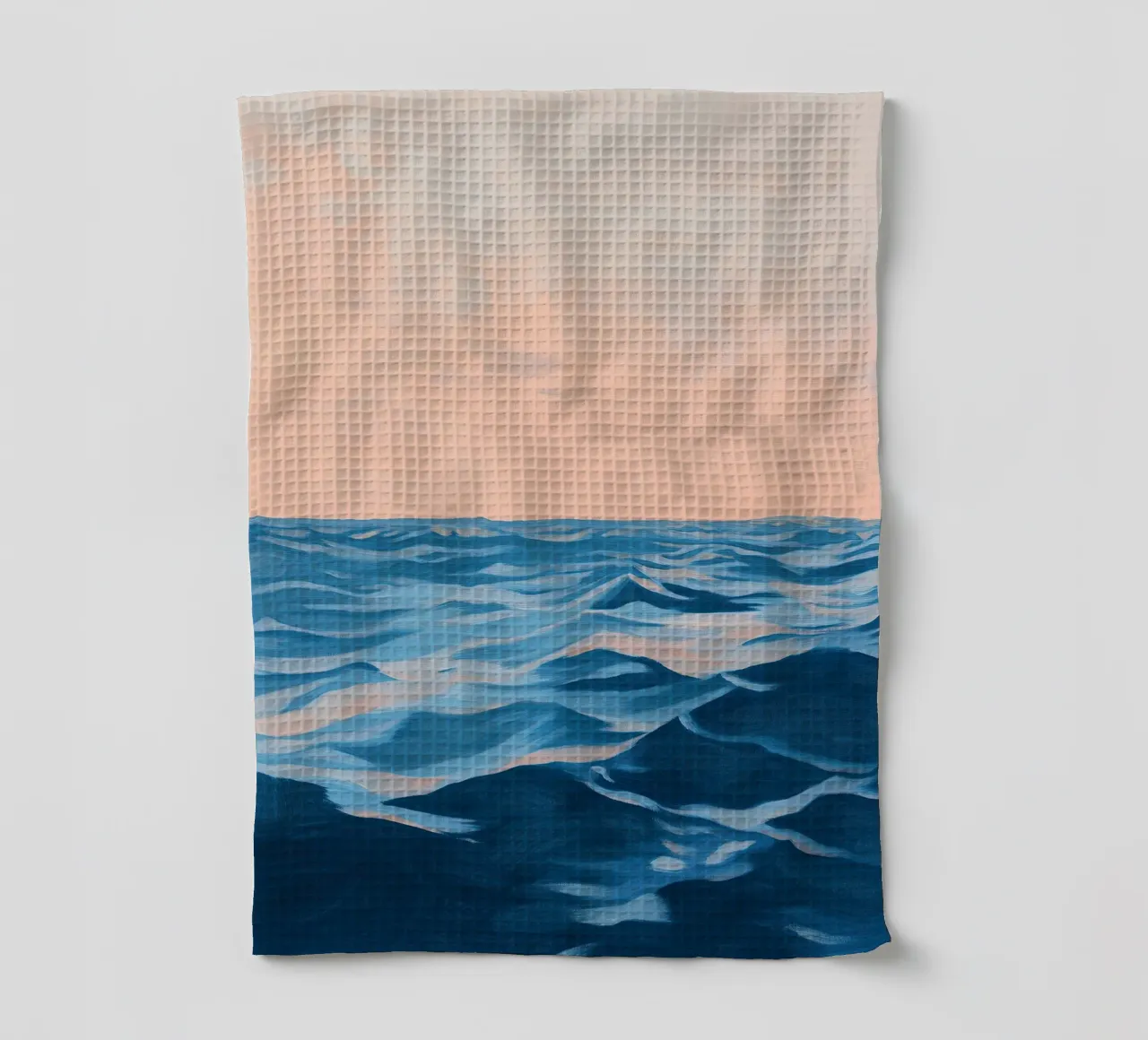 Oceano Natura Minimalista Mare Rosa canovaccio da cucina da Euphoria Theresa