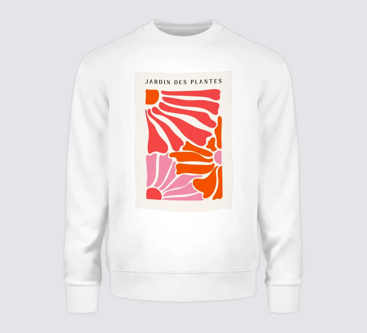 Floral Botanical Art Print, Bright Abstract Flower Botanical sweatshirt by pdigitalprints