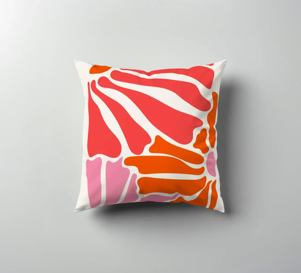 Floral Botanical Art Print, Bright Abstract Flower Botanical decorative cushion by pdigitalprints
