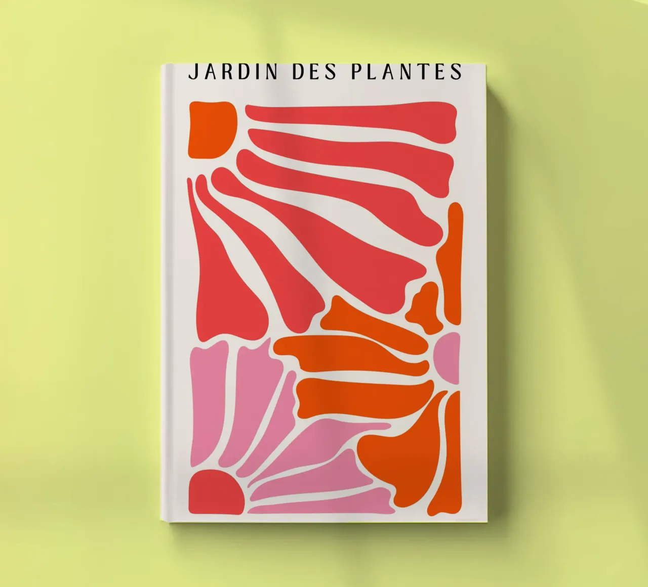 Floral Botanical Art Print, Helle abstrakte Blume Botanical Notizbuch von pdigitalprints