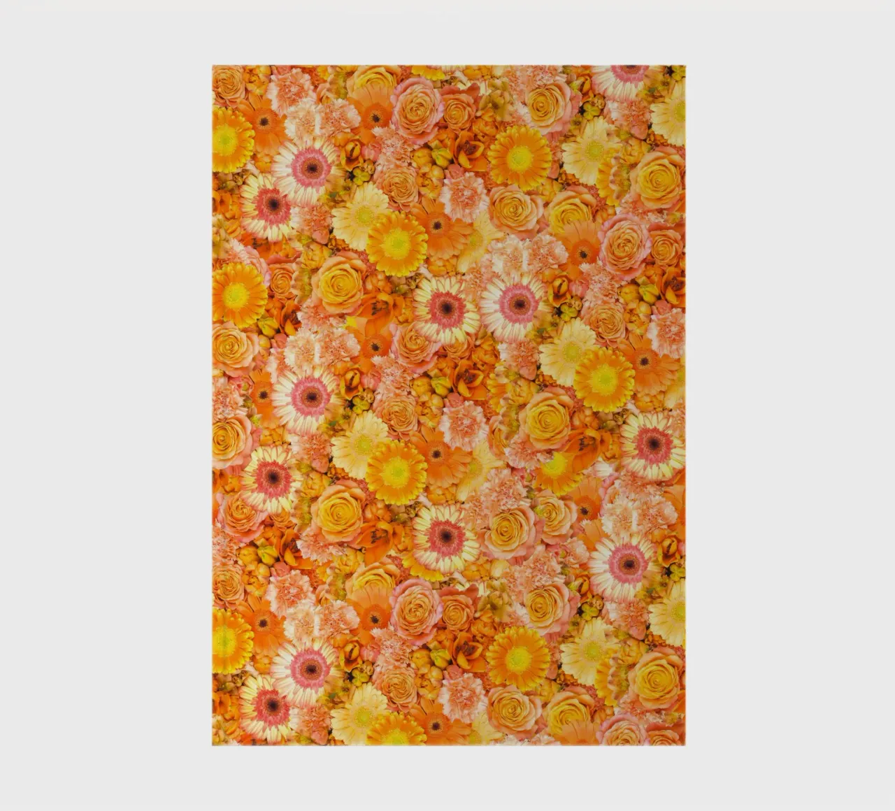 Ein Meer von Orange - Blumen in voller Blüte Notizbuch von Curious Collections by Marielle Leenders