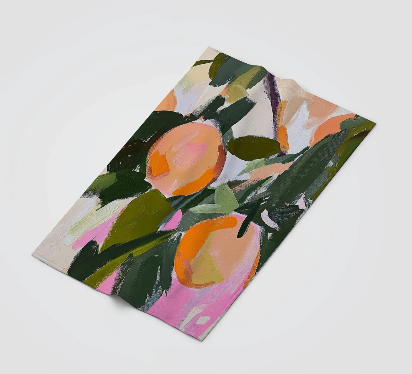 Orangen fleecedeken van Euphoria Theresa