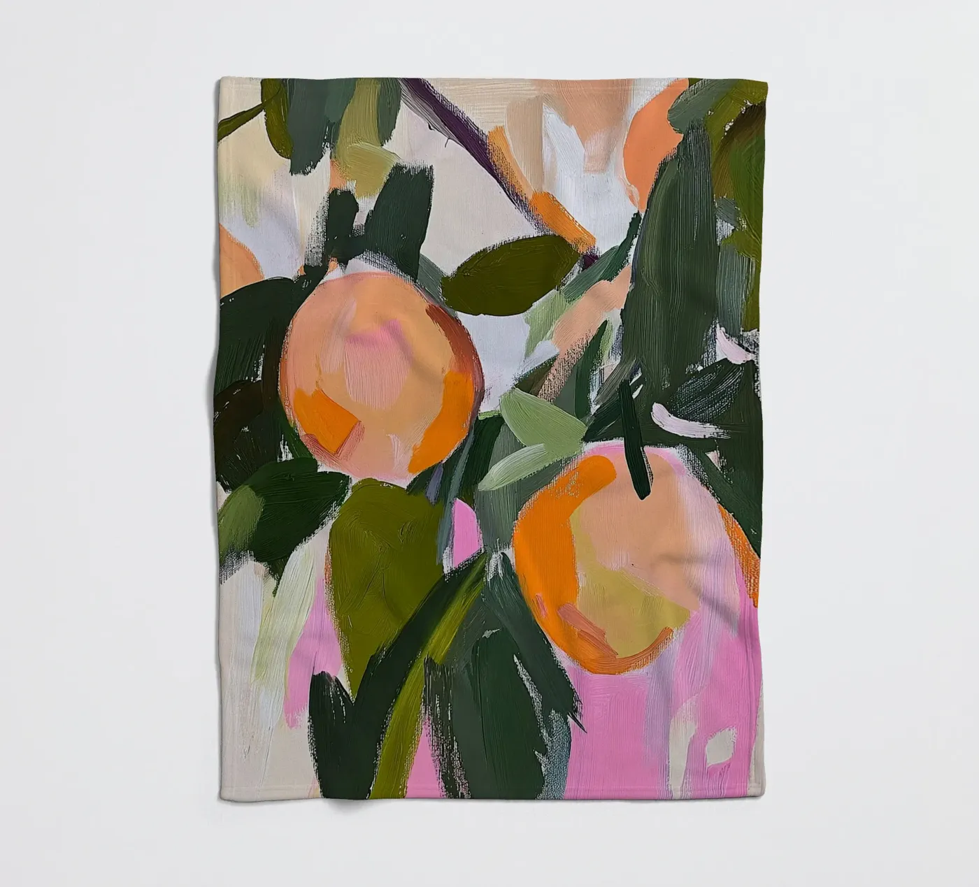 Orangen fleecedeken van Euphoria Theresa
