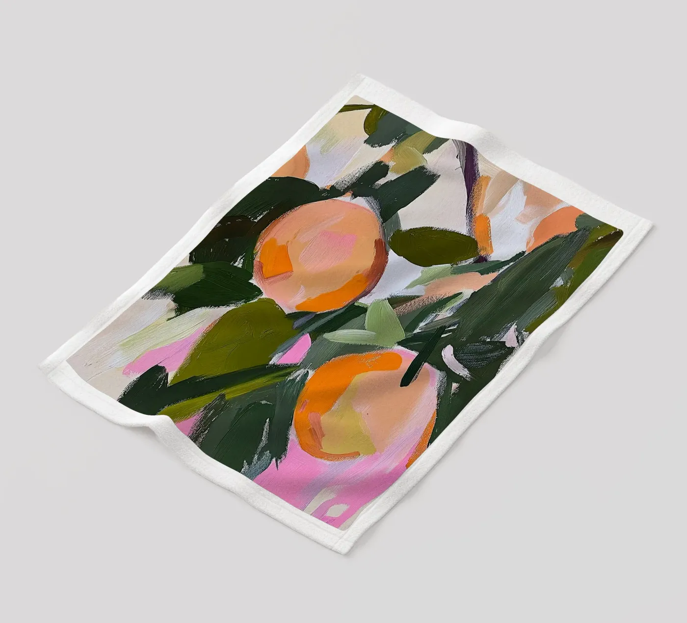 Orangen fleecedeken van Euphoria Theresa