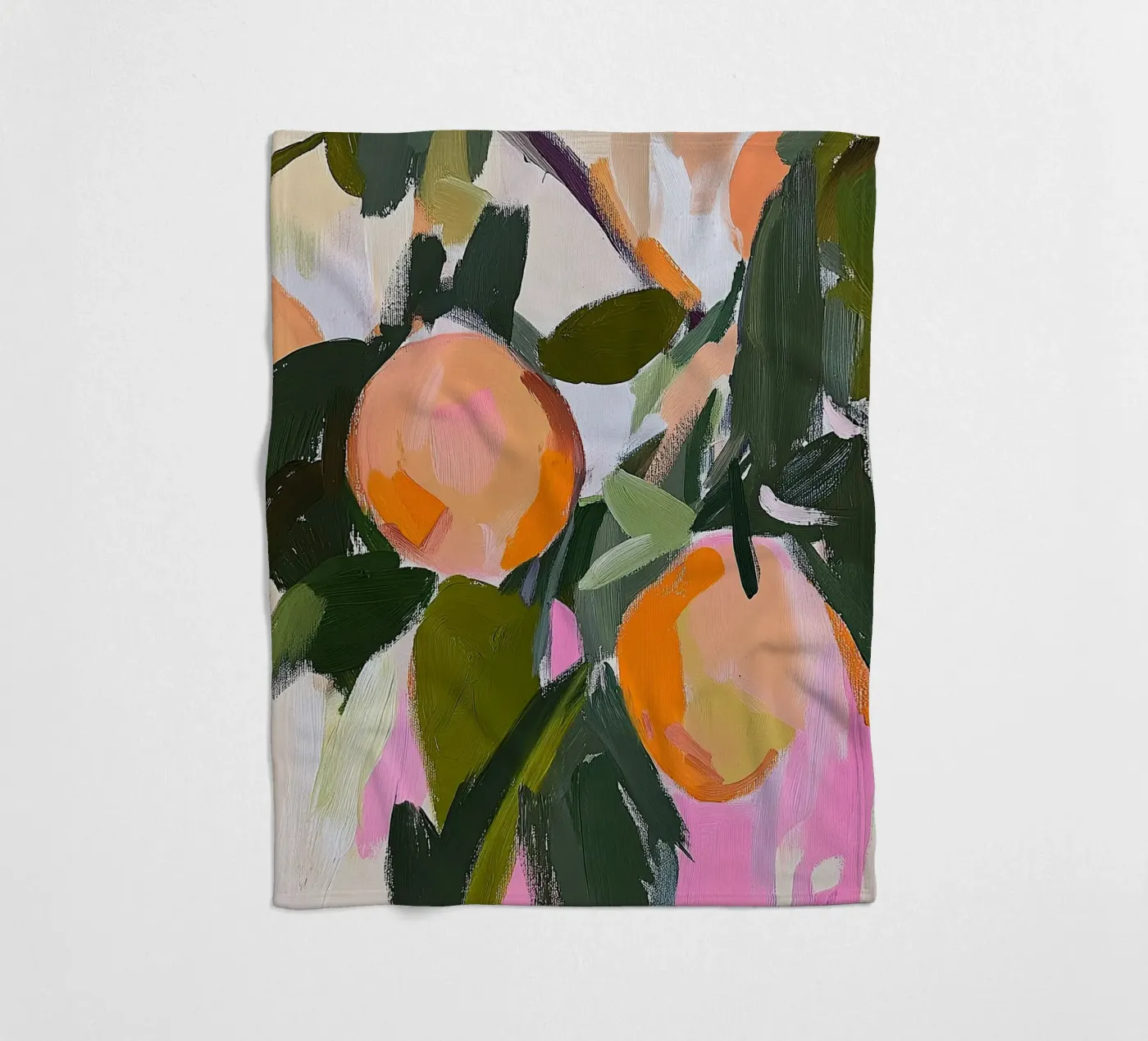 Orangen fleecedeken van Euphoria Theresa