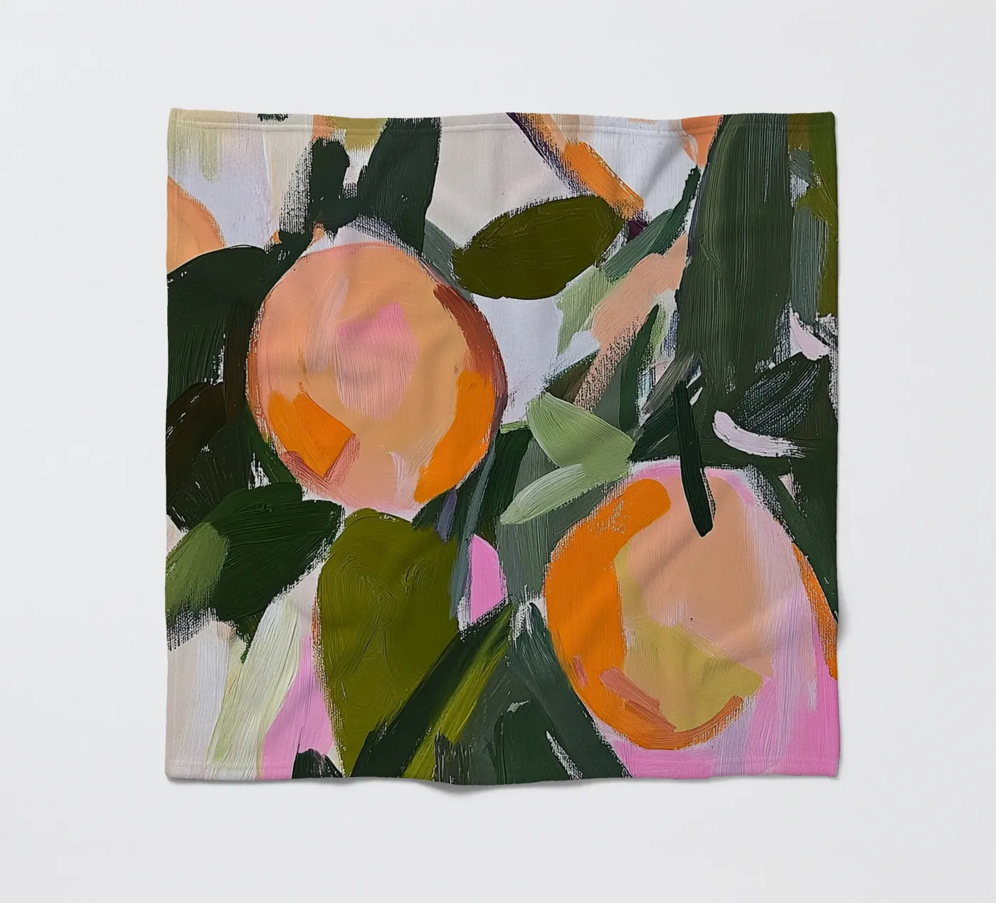 Orangen fleecedeken van Euphoria Theresa