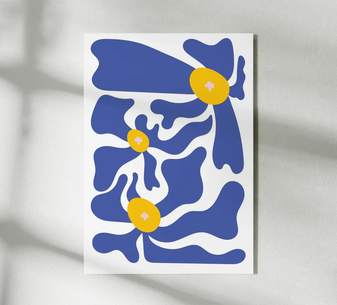 Floral Botanical Art Print, Bright Abstract Flower Botanical acrylic glass by pdigitalprints