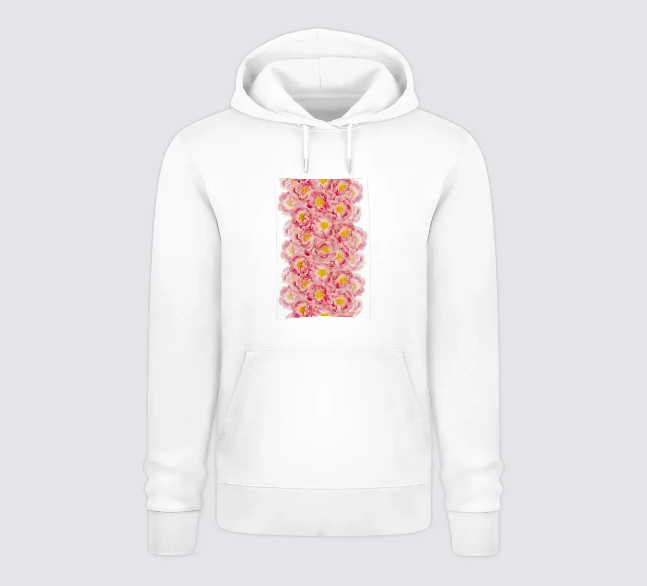 Un tocco di romanticismo - Rose rosa felpa con cappuccio da Curious Collections by Marielle Leenders