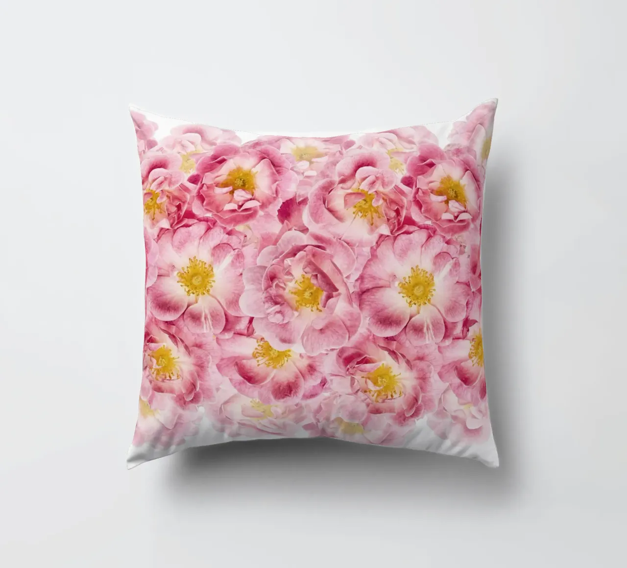 Un tocco di romanticismo - Rose rosa cuscino da Curious Collections by Marielle Leenders