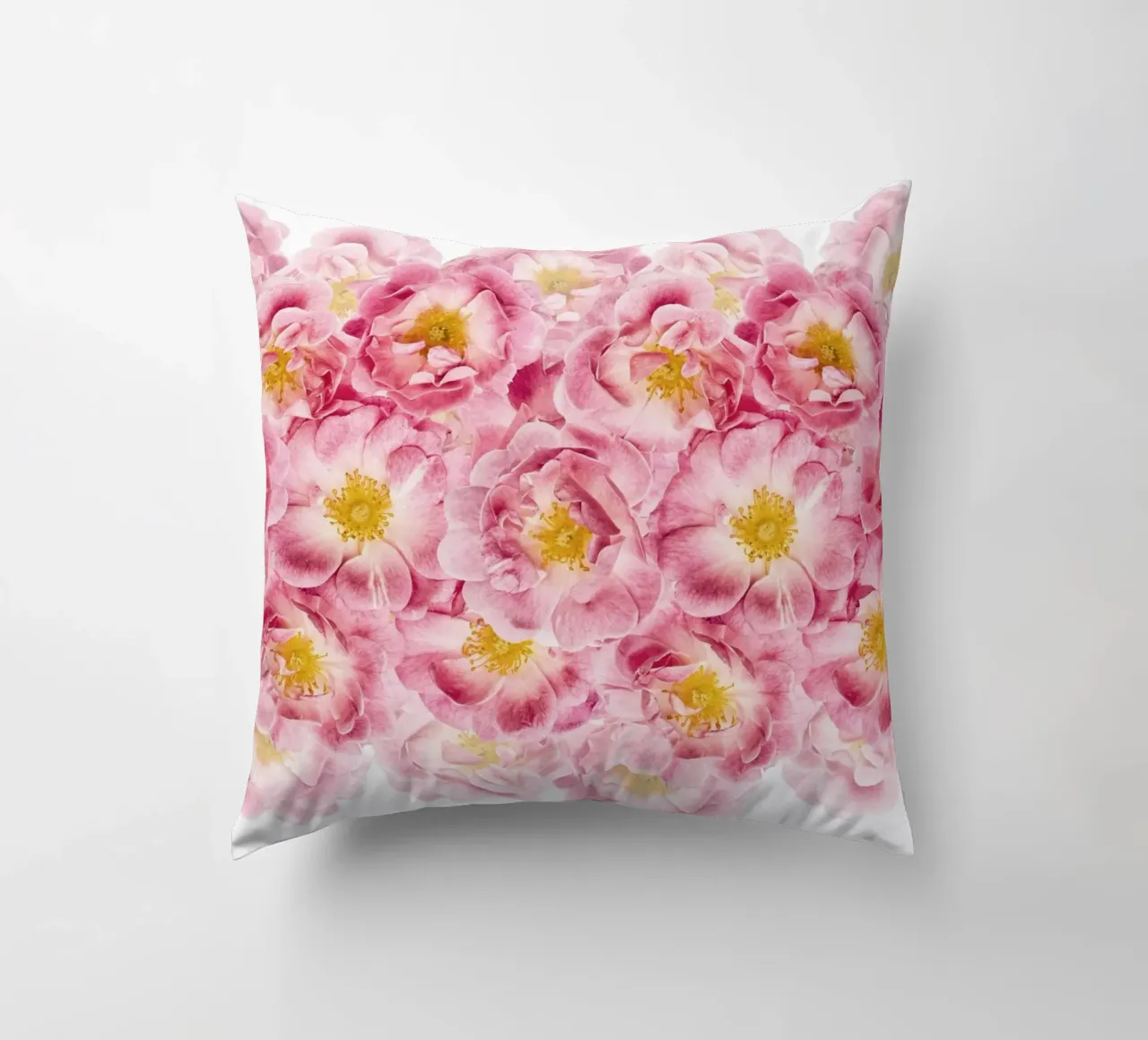 Un tocco di romanticismo - Rose rosa cuscino da Curious Collections by Marielle Leenders