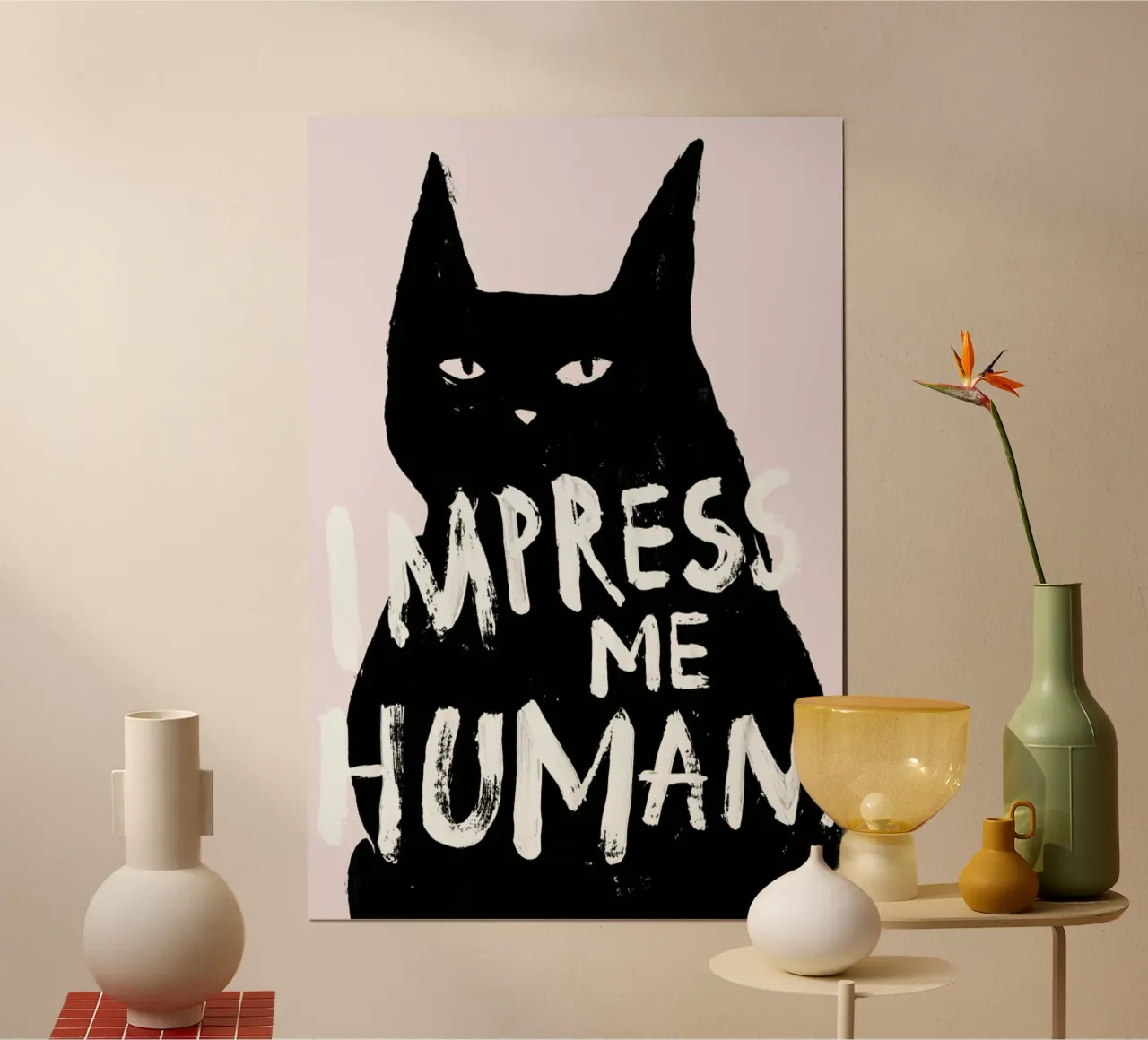 Impress Me poster con telaio in legno da typealive