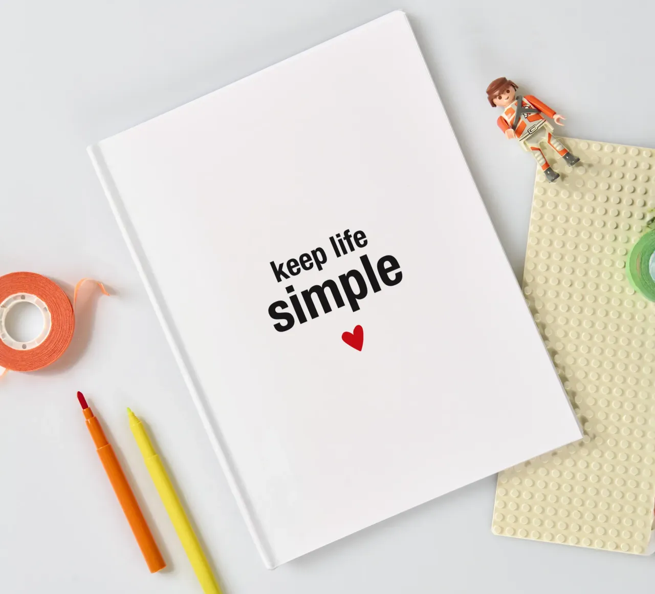 keep life simple notebook by Meridian Design