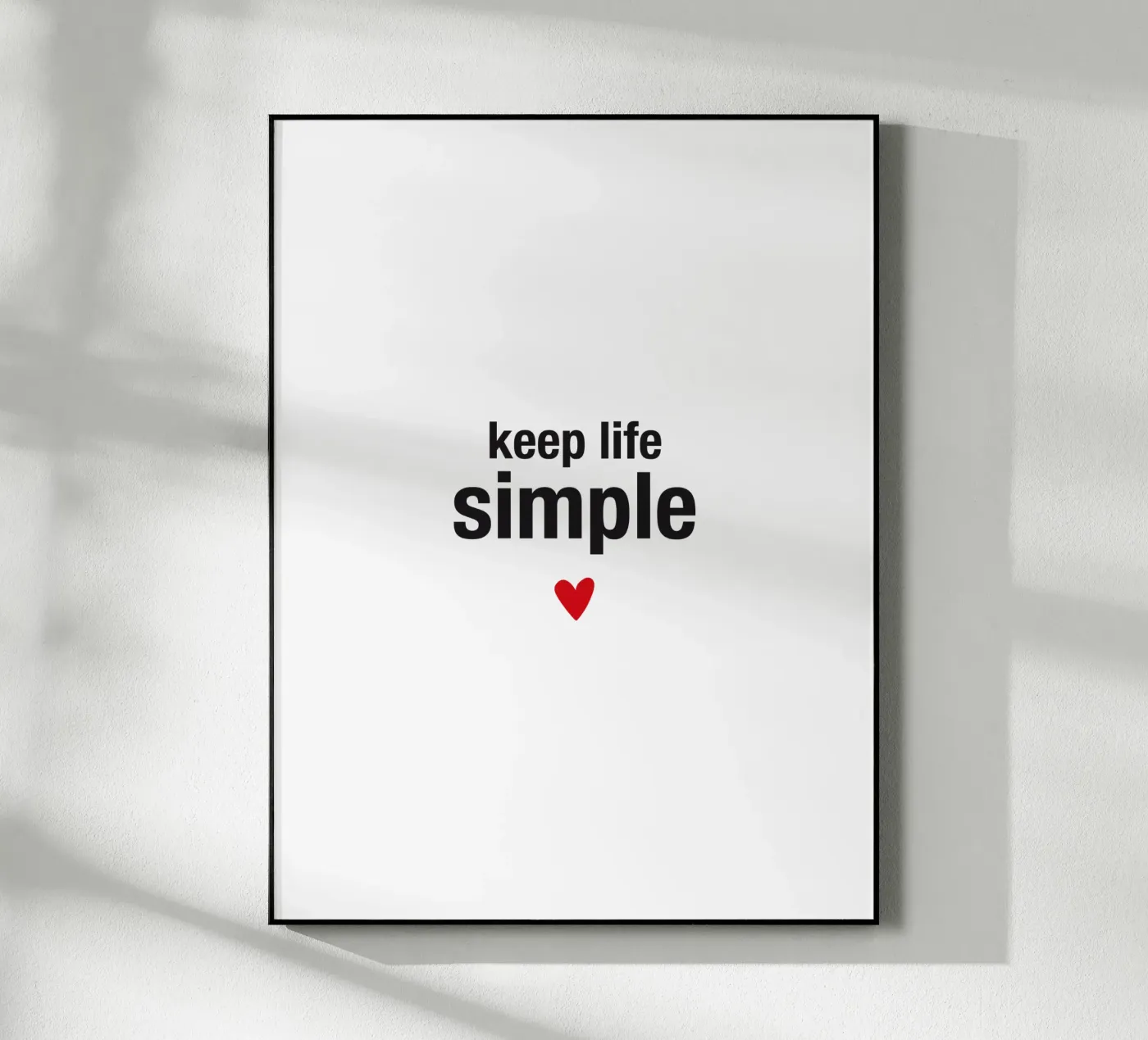 keep life simple Acryl-Glas von Meridian Design