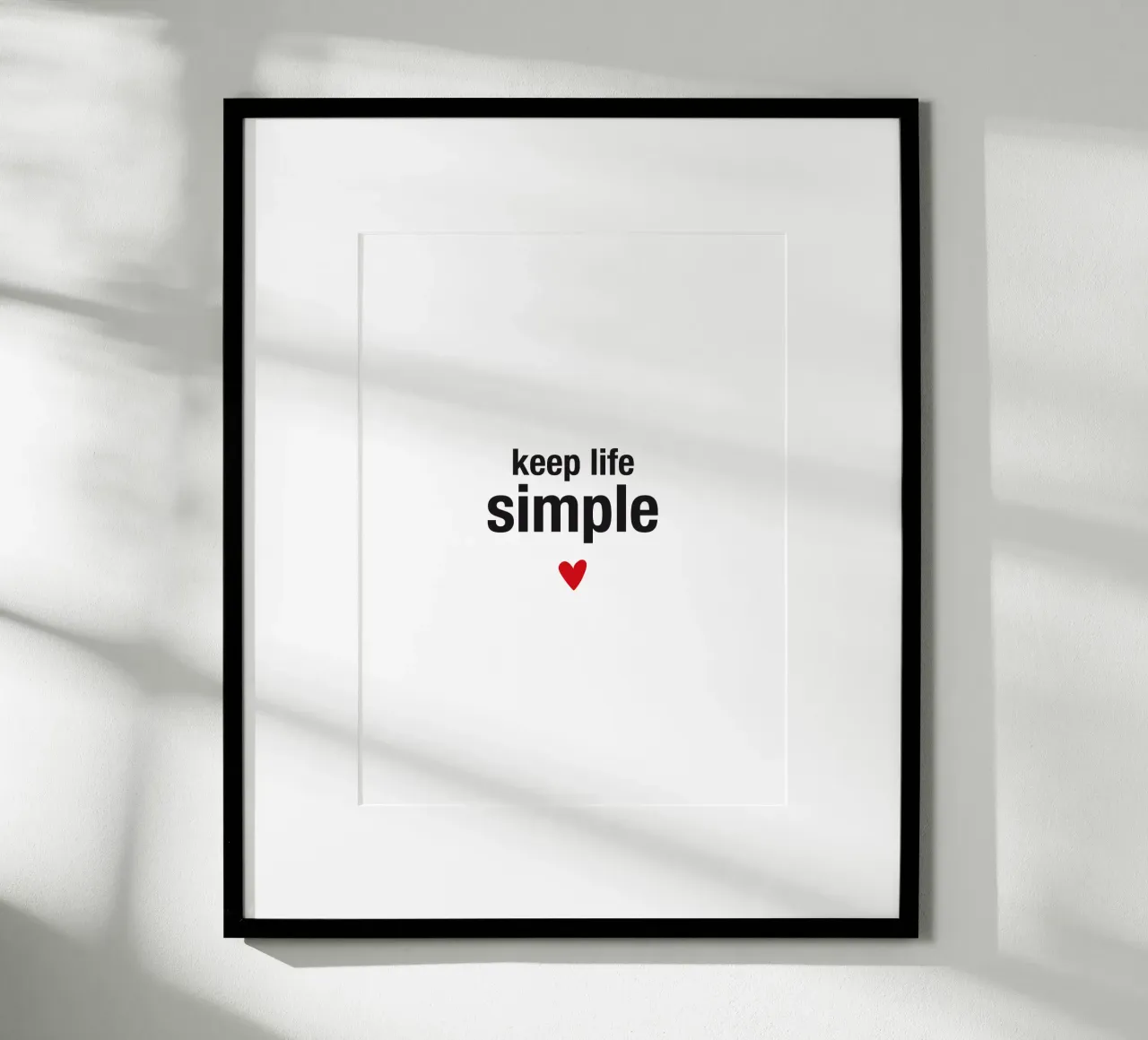 keep life simple poster da Meridian Design
