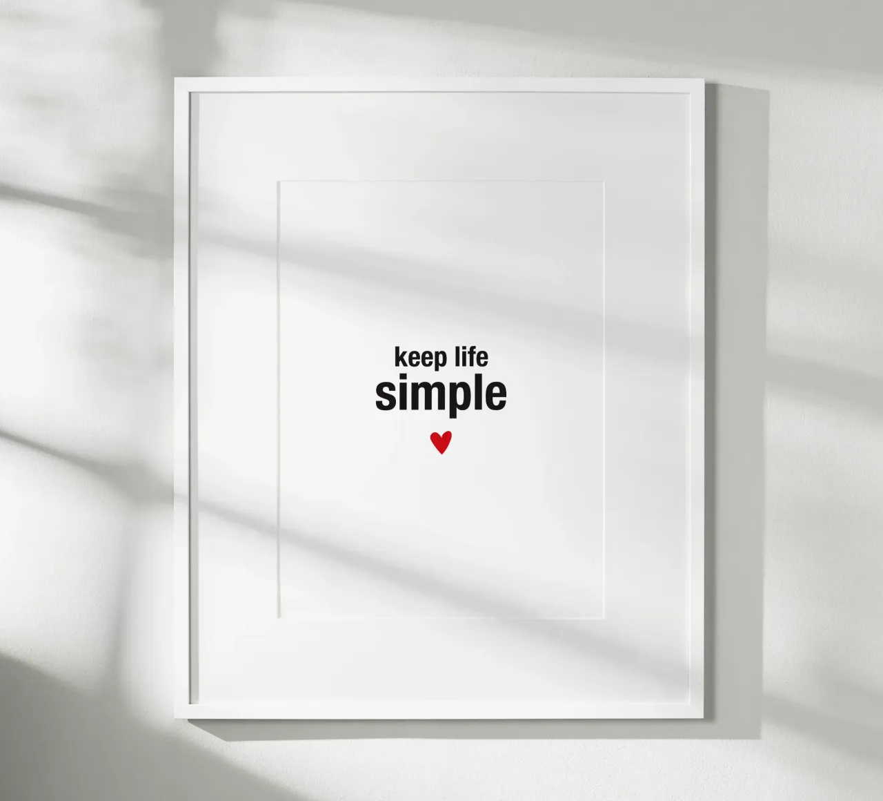 keep life simple poster da Meridian Design