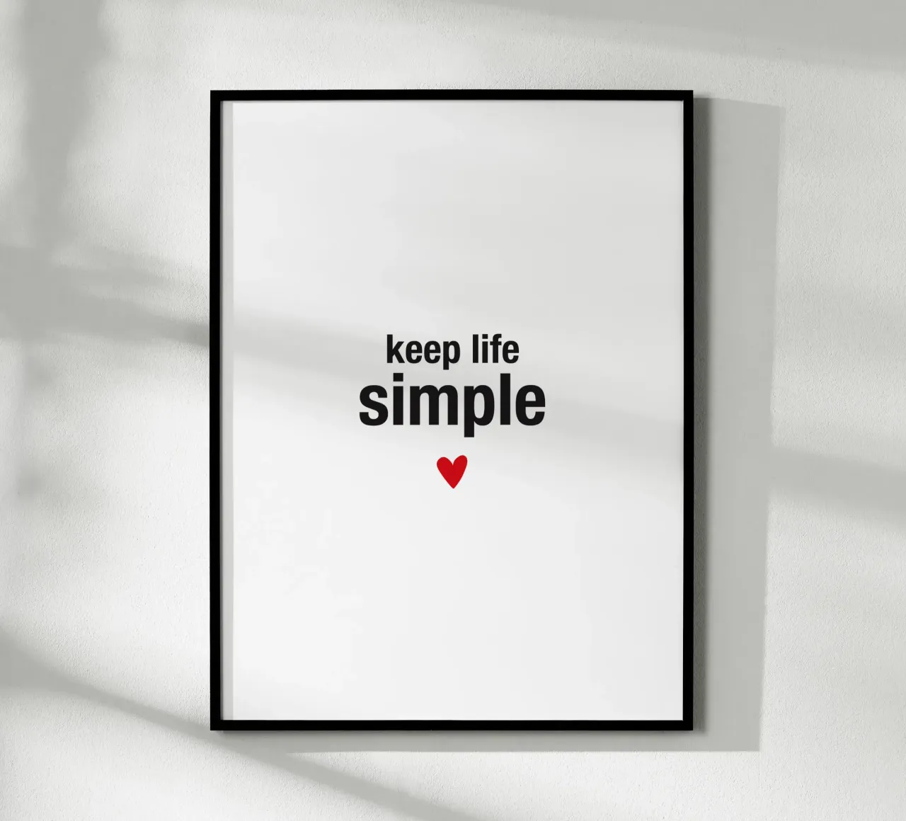 keep life simple poster da Meridian Design