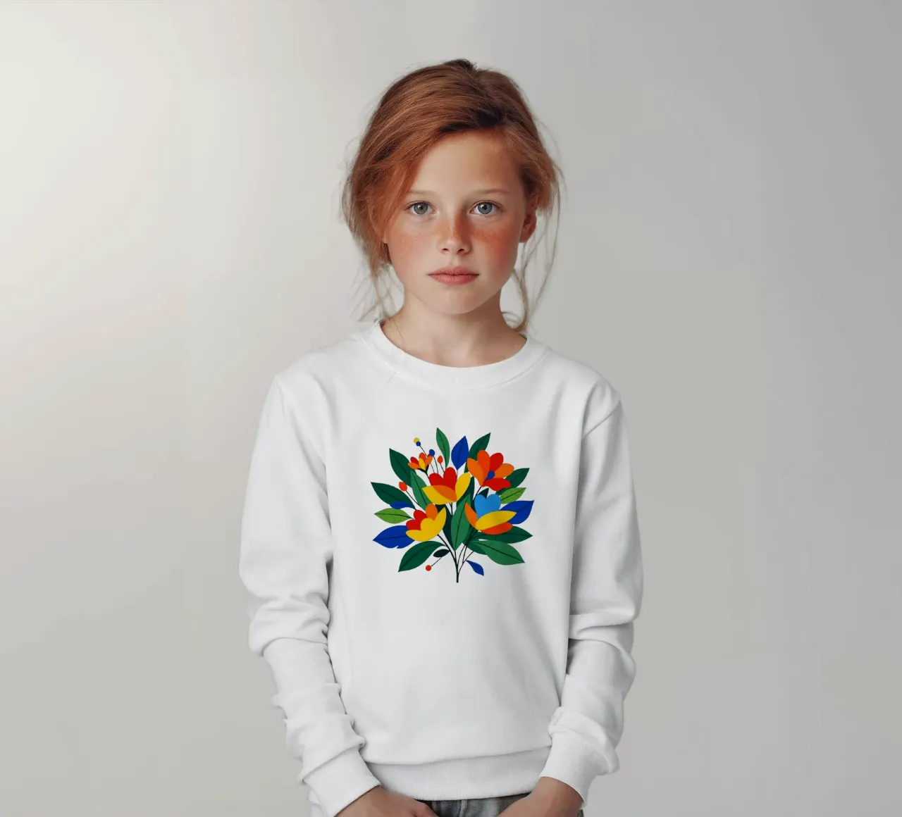 Abstract Botanical Art kids sweatshirt by Organic Aesthetics