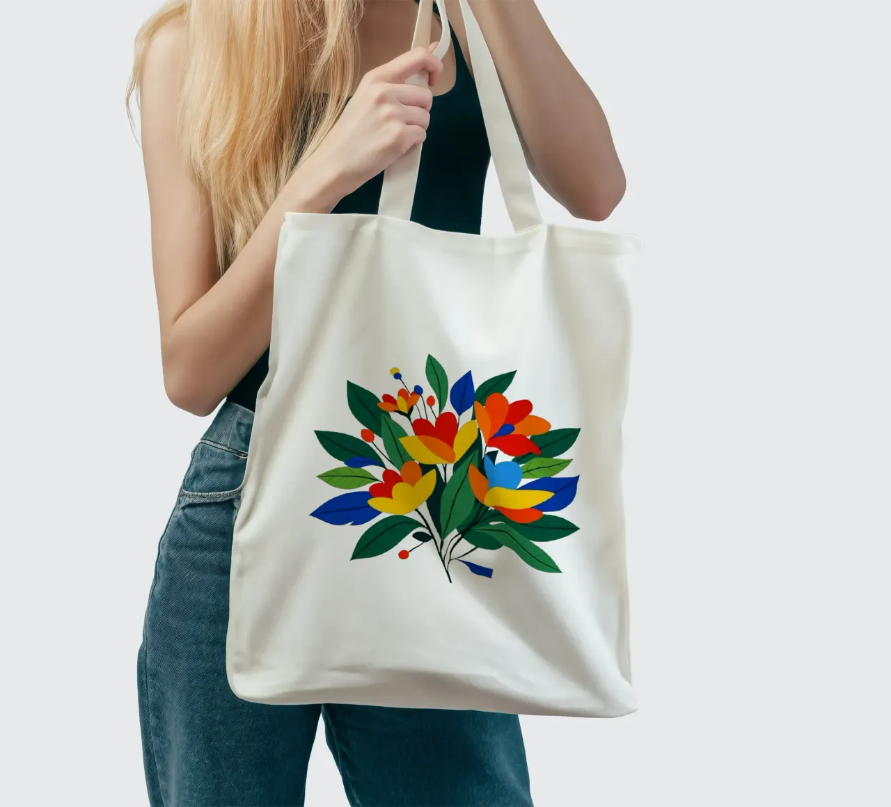 Abstract Botanical Art tote bag by Organic Aesthetics
