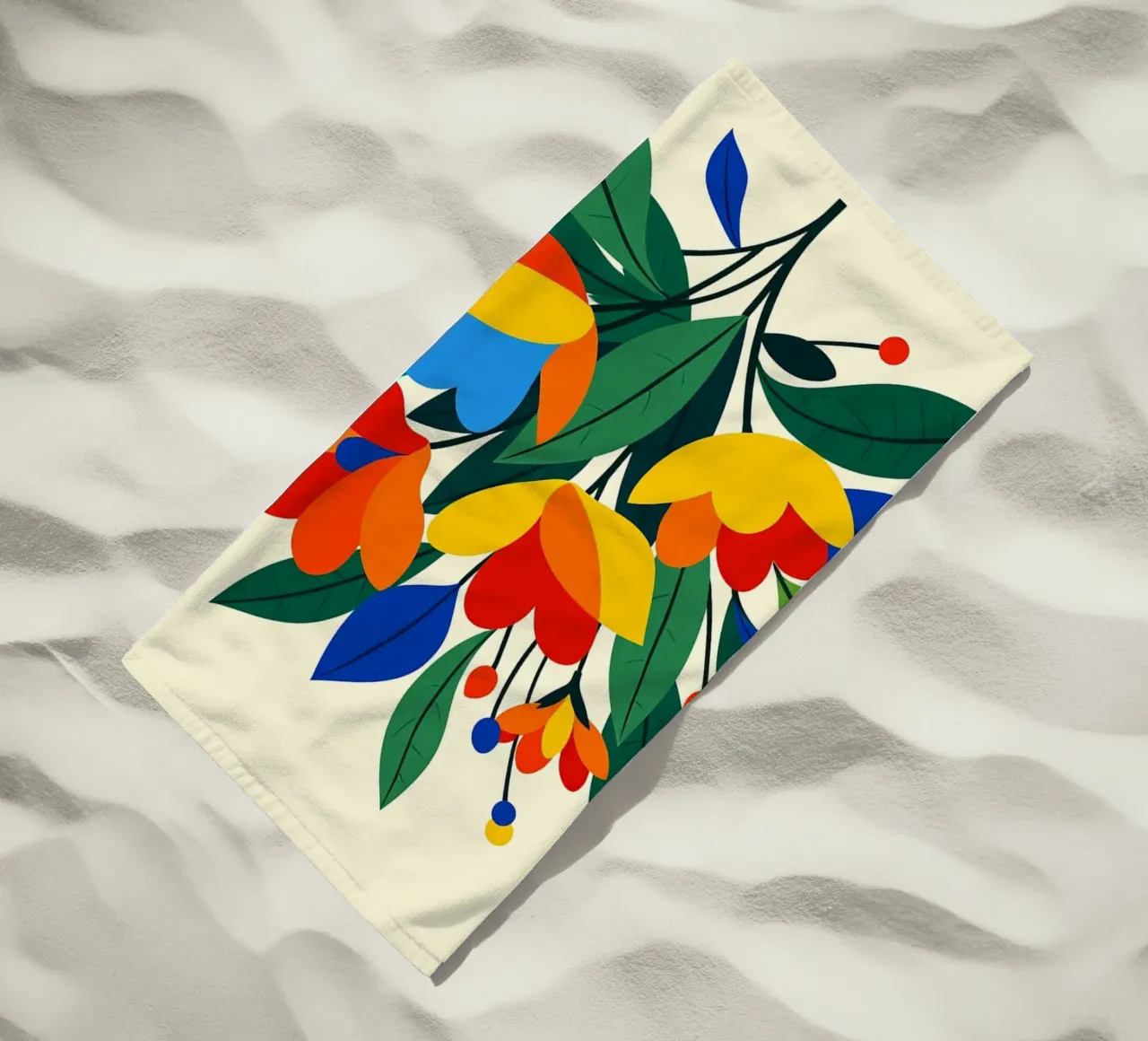 Arte botanica astratta telo mare da Organic Aesthetics