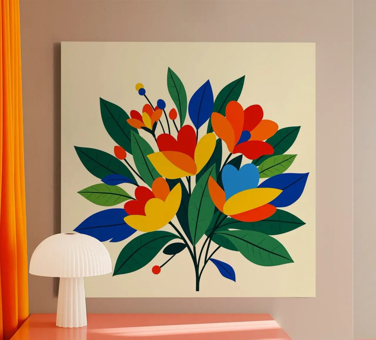 Abstract Botanical Art canvas by Organic Aesthetics