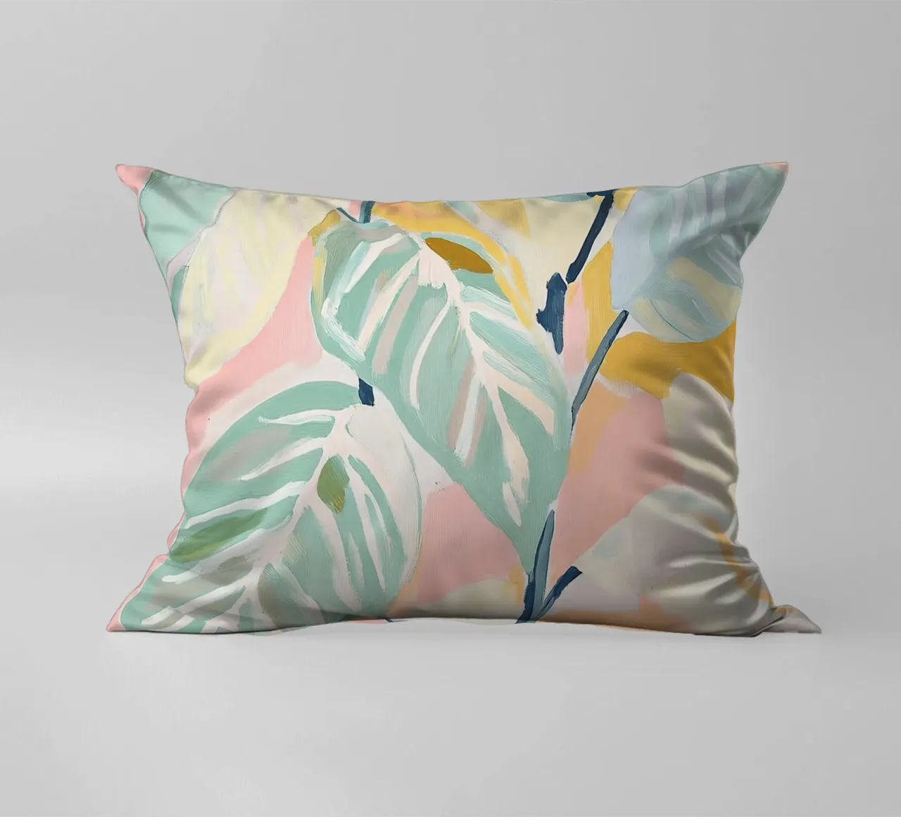 Foglie Piante Fogliame botanico Colori pastello cuscino da Euphoria Theresa