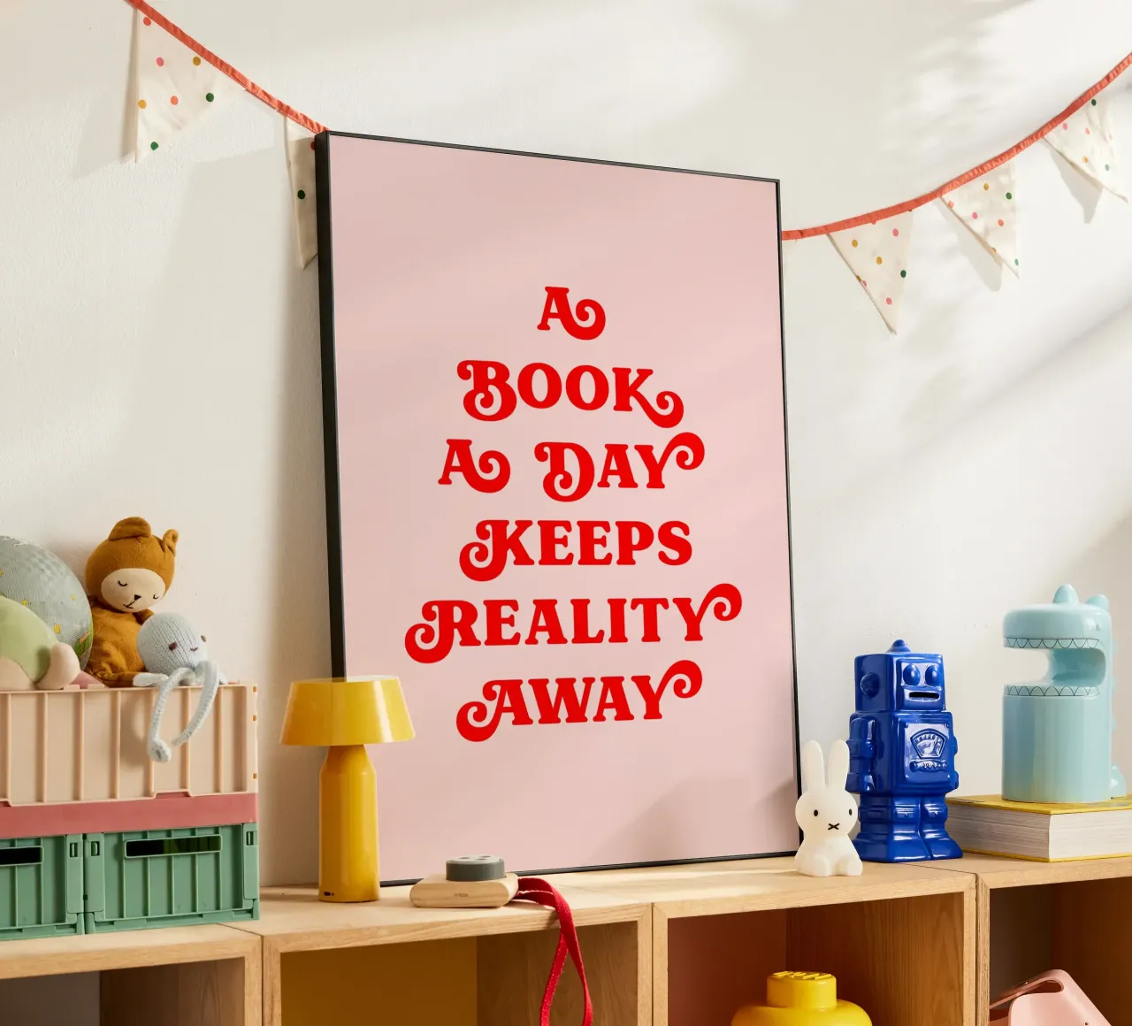 A book a day keeps reality away quote forex plate by Paigaam Studio